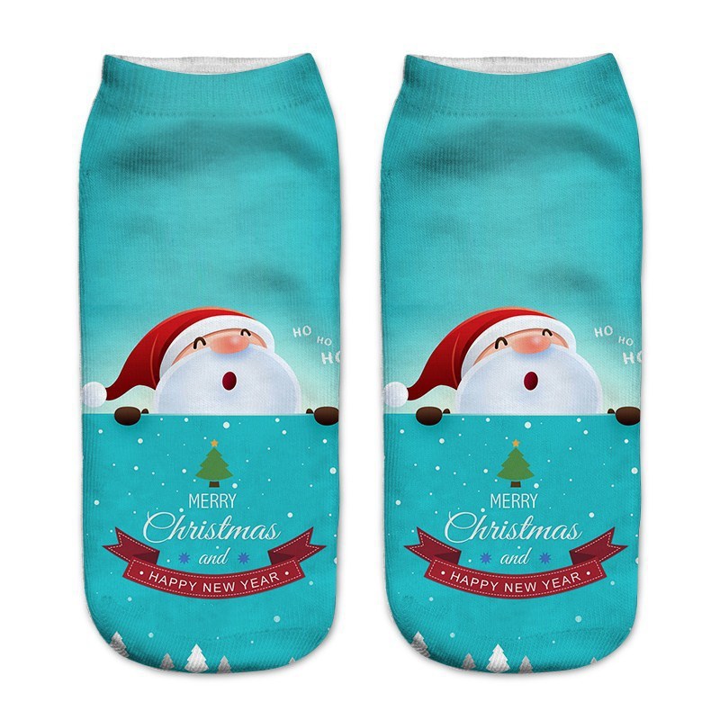 New 3D Printed Christmas Pattern Women&