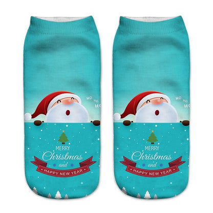 New 3D Printed Christmas Pattern Women&