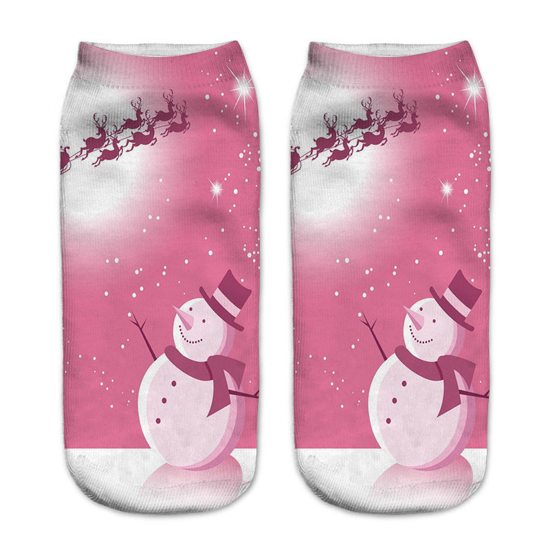 New 3D Printed Christmas Pattern Women&