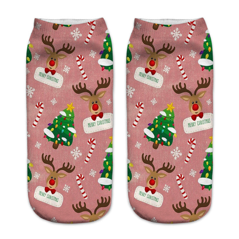 New 3D Printed Christmas Pattern Women&