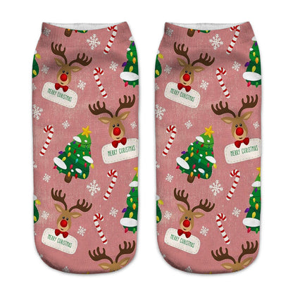 New 3D Printed Christmas Pattern Women&
