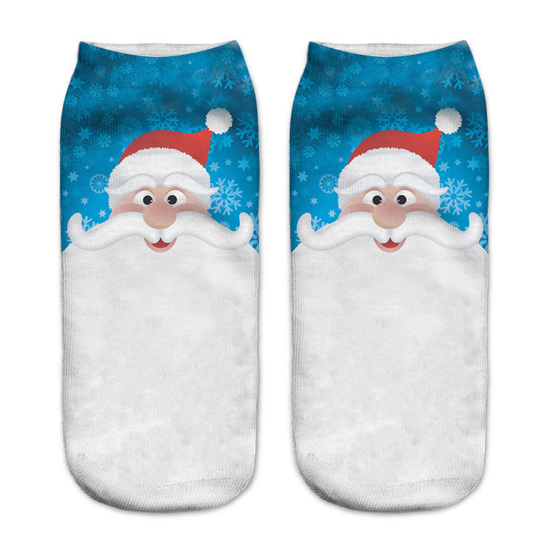 New 3D Printed Christmas Pattern Women&