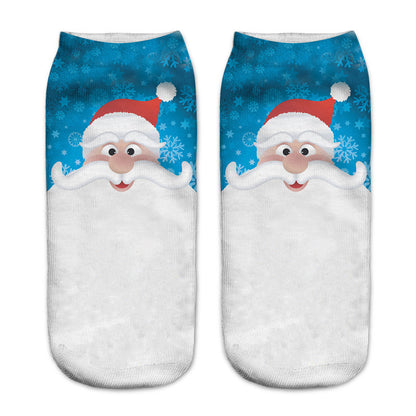 New 3D Printed Christmas Pattern Women&