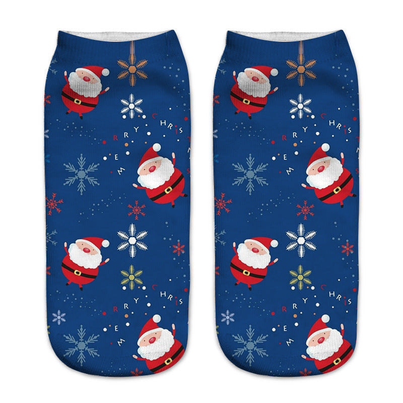 New 3D Printed Christmas Pattern Women&