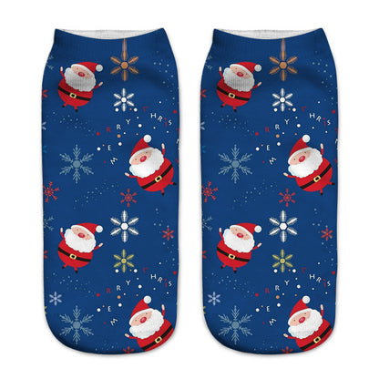 New 3D Printed Christmas Pattern Women&