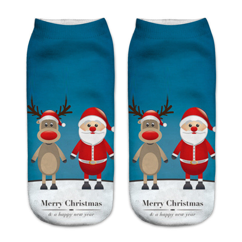 New 3D Printed Christmas Pattern Women&