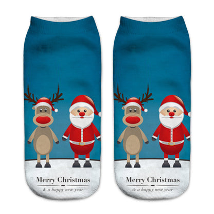 New 3D Printed Christmas Pattern Women&