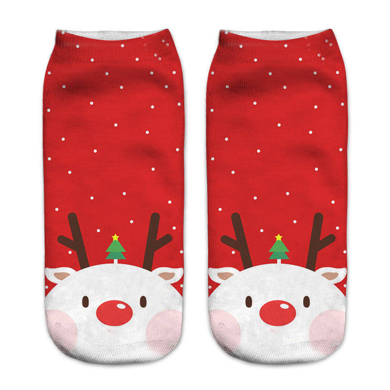 New 3D Printed Christmas Pattern Women&