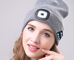 Bluetooth LED Hat Wireless Smart Headset Headphone Limorista