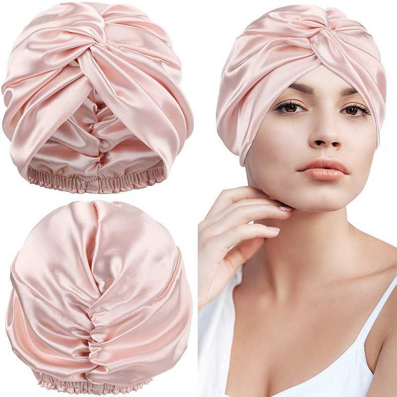 Double Layer  Silk Silk Nightcap Without Any Mark Limorista