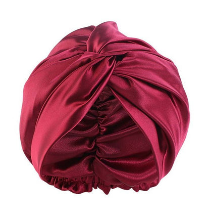 Double Layer  Silk Silk Nightcap Without Any Mark Limorista