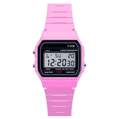 Digital Display Waterproof Round Watch  Children Electronic Watch Limorista