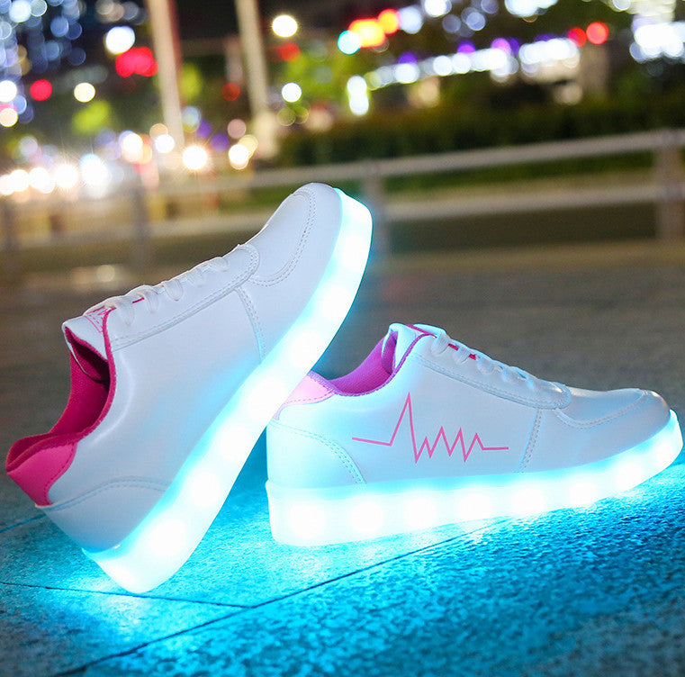 Luminous Shoes Usb Charging Led Flash Shoes Luminous Women&