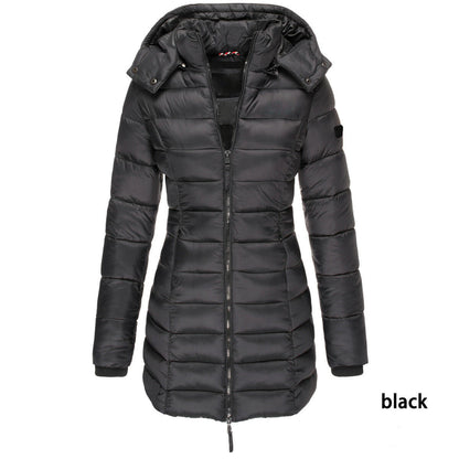 Mid-length Slim-fit Quilted Jacket Limorista