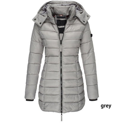 Mid-length Slim-fit Quilted Jacket Limorista