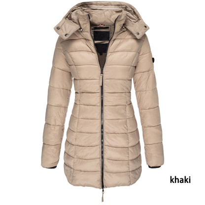 Mid-length Slim-fit Quilted Jacket Limorista