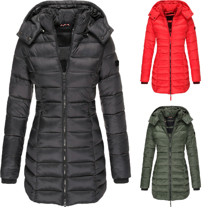 Mid-length Slim-fit Quilted Jacket Limorista