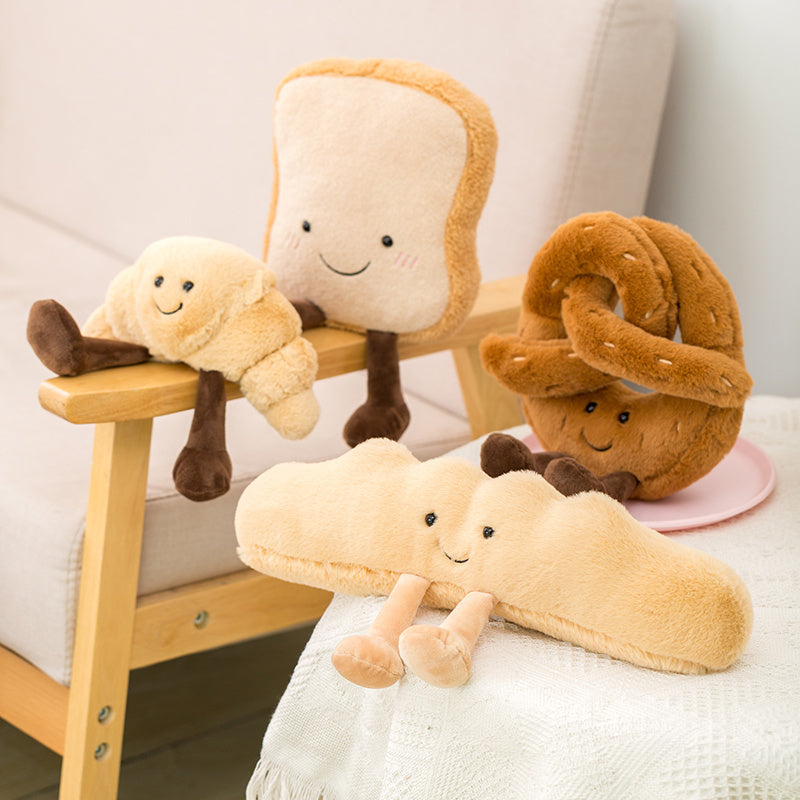 Creative Bread Dessert Pillow Blanket Simulation Toy Blanket Limorista
