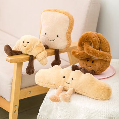 Creative Bread Dessert Pillow Blanket Simulation Toy Blanket Limorista