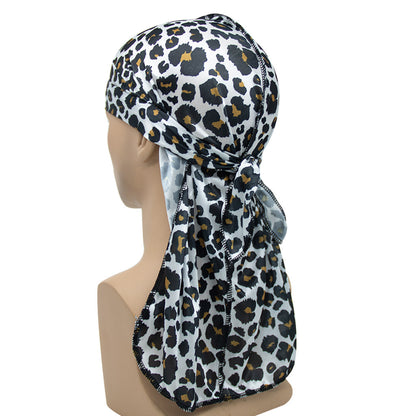 Velvet Leopard Long Tail Pirate Hat Limorista