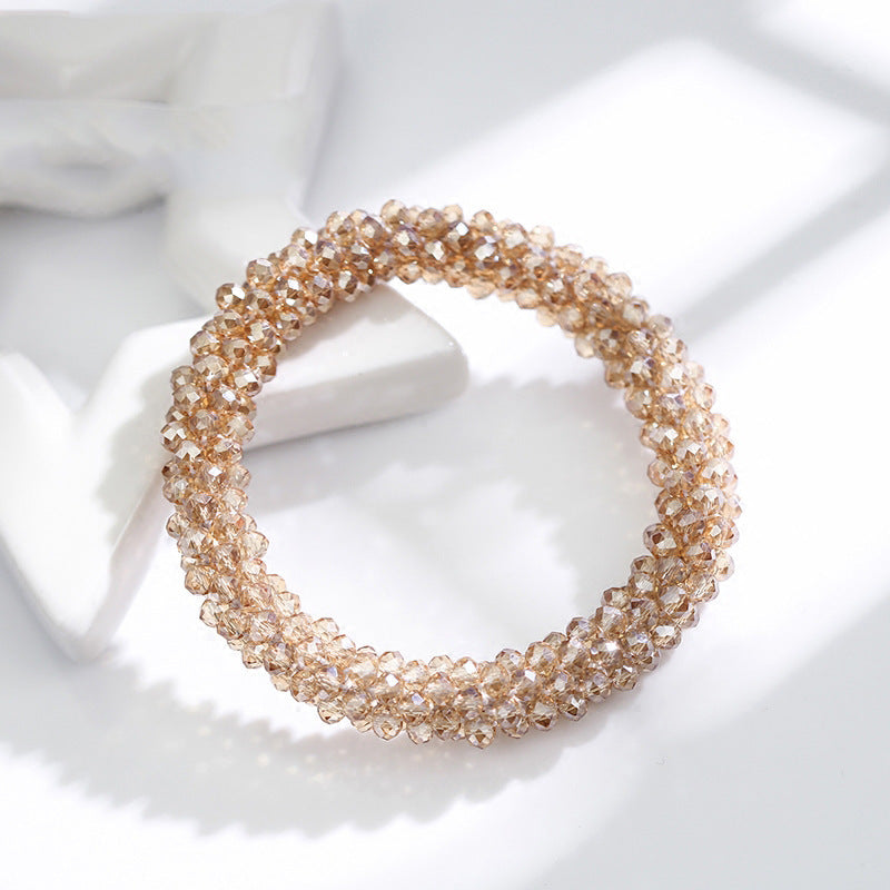 Enchanting Flash Diamond Crystal Round Bracelet Limorista