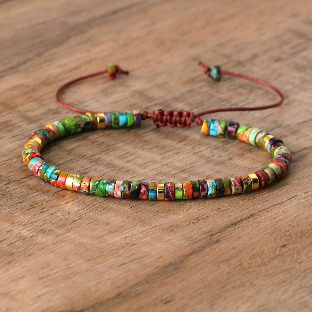 Spacer Beads Beaded Weave Bracelet Women&