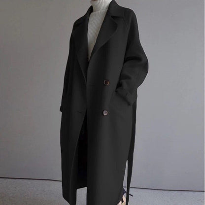 Womens Lapel Cashmere coat Limorista