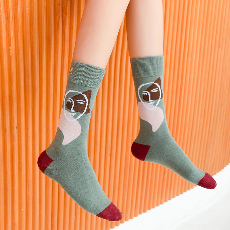 Retro Mid tube socks street art skateboard socks Limorista