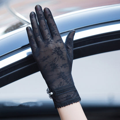 Gloves female UV protection ice silk gloves Limorista