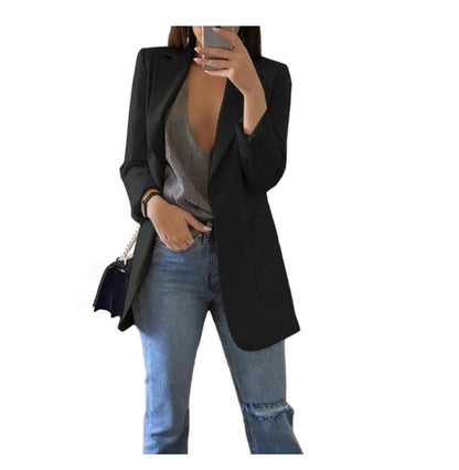 Long sleeve solid color cardigan Limorista