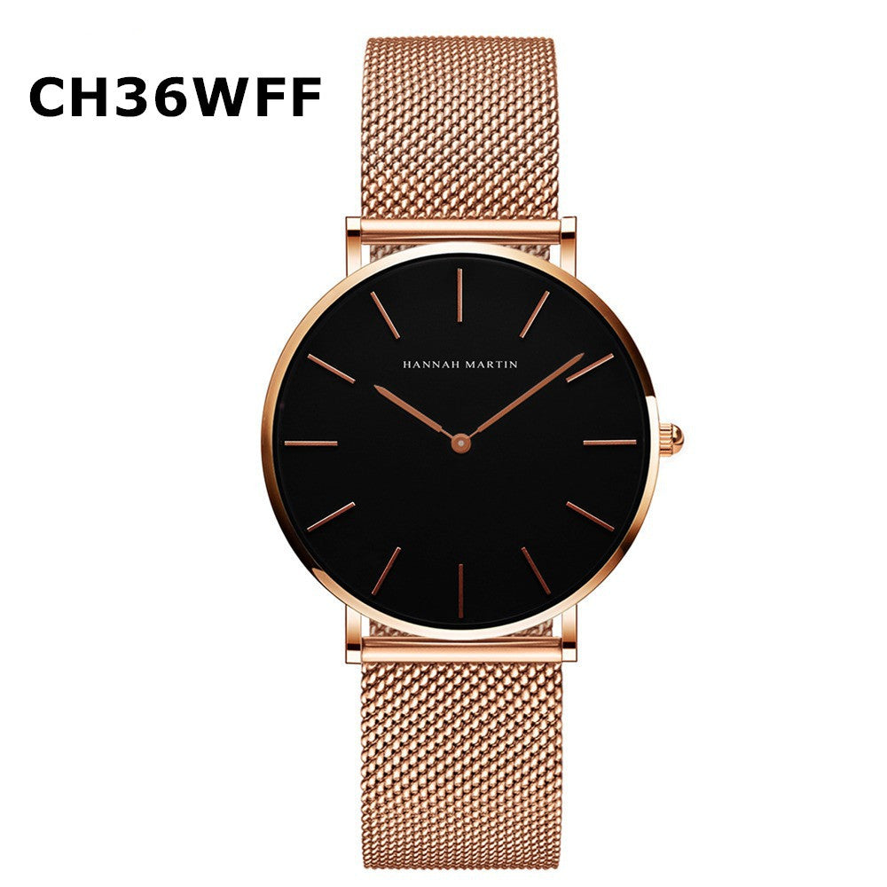 Women Watches With Japanese movement steel mesh belt waterproof watch Limorista