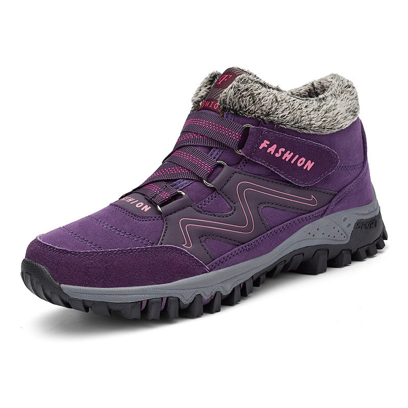 Winter warm and velvet thick couple shoes Limorista