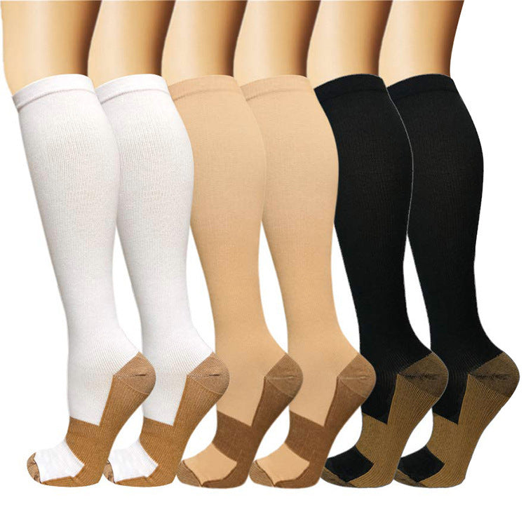 Copper Fiber Long Tube Compression Socks Limorista
