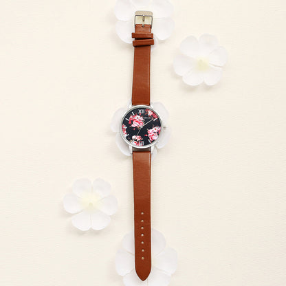 Lvpai Marke Frauen Armband Uhr Mode Rose Gold Blumen Leder Einfache Frauen Kleid Uhren Luxus Business Geschenk Uhr Uhr Limorista
