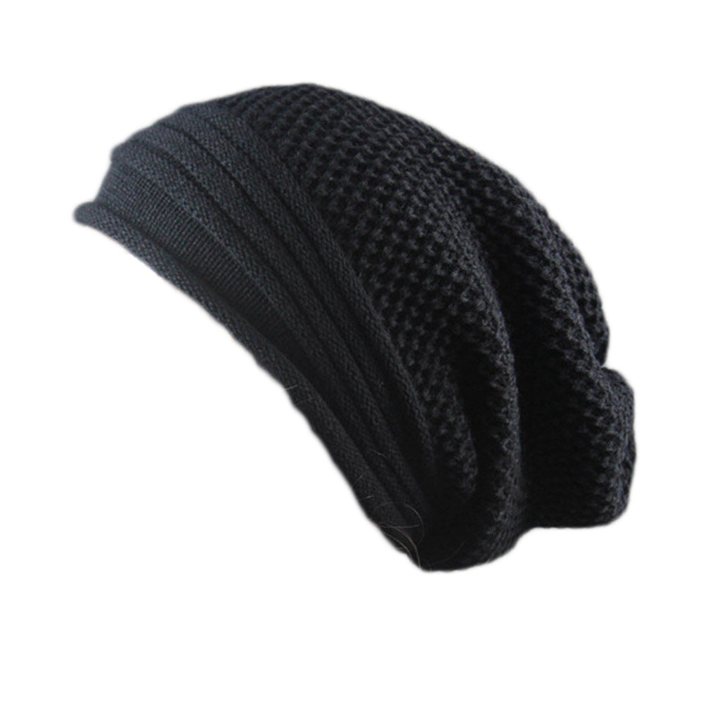 Pleated cuffed woolen hat Limorista