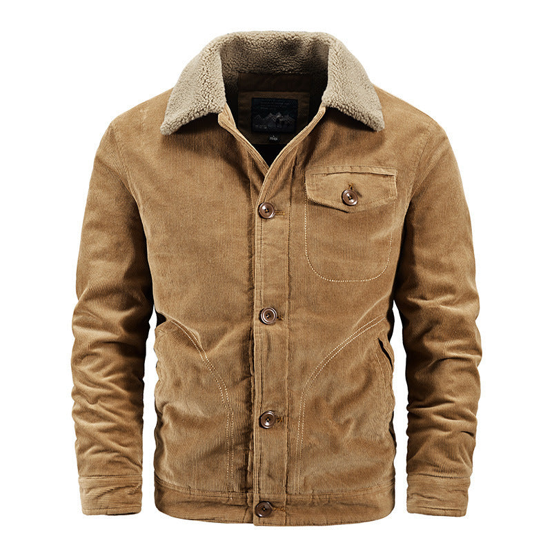 Corduroy coat for men casual Limorista