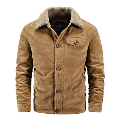 Corduroy coat for men casual Limorista