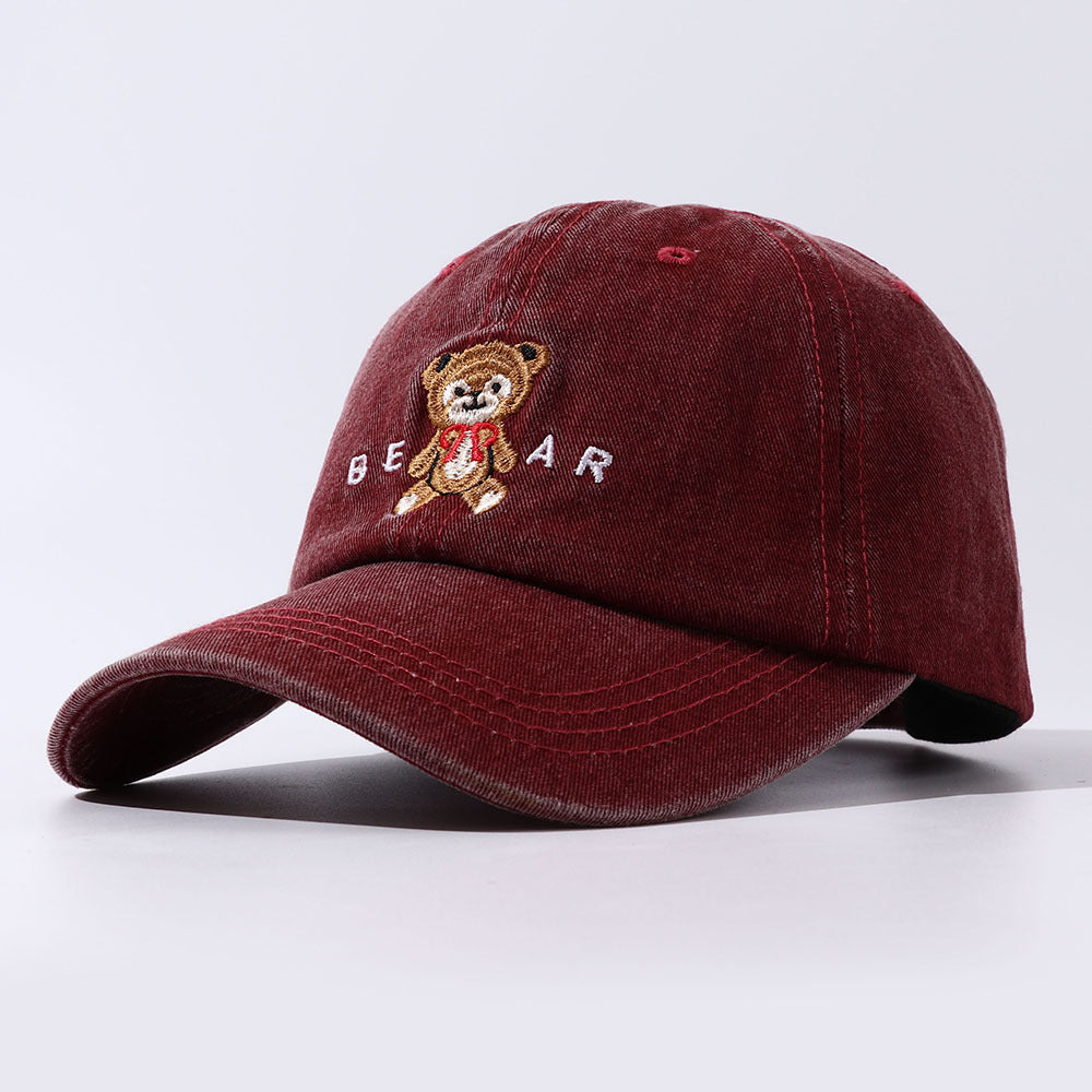 Women Cartoon Teddy Bear Embroidery Dad Hats Limorista