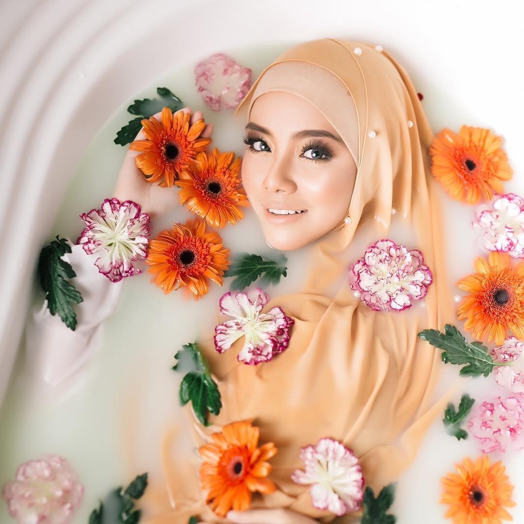 Chiffon nail pearl scarf hijab Limorista