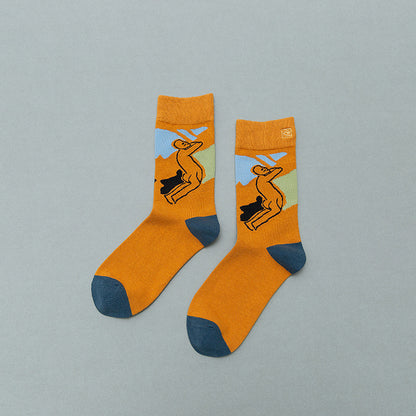 Retro Mid tube socks street art skateboard socks Limorista