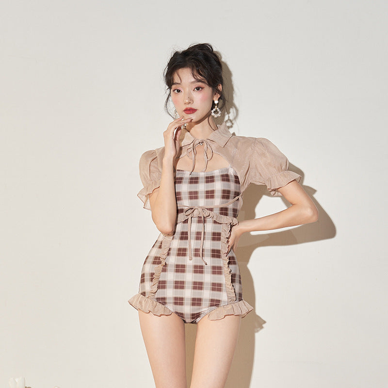 Hot Spring Vacation One Piece Swimsuit Female Limorista