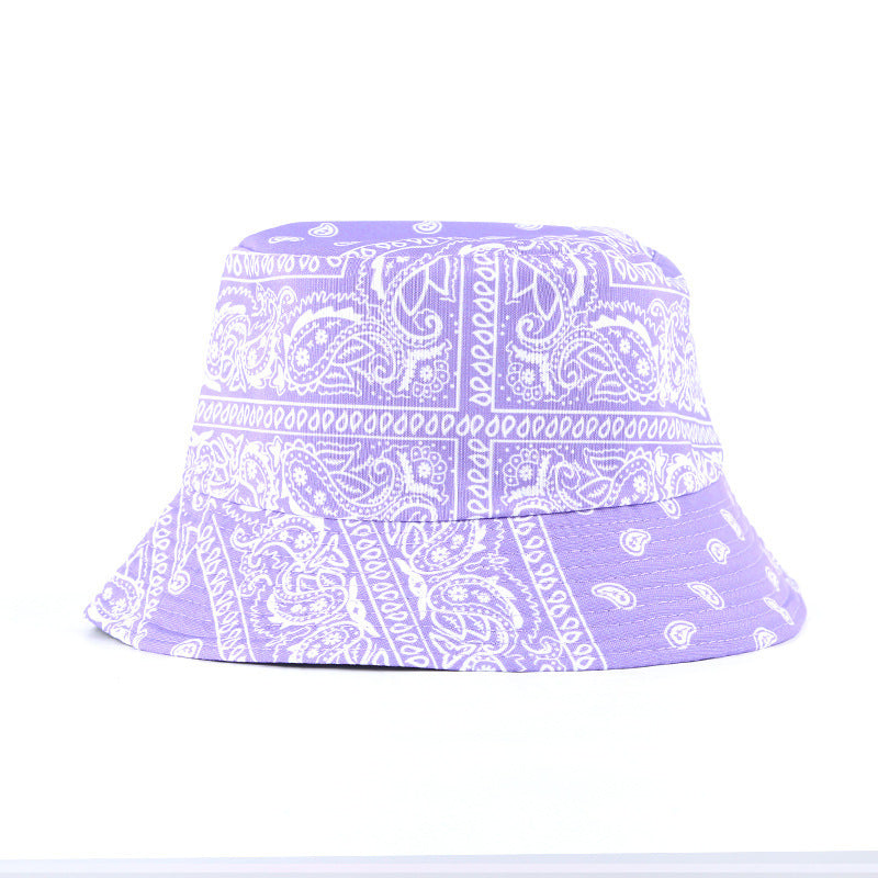 Cashew Full Print Double-sided Fisherman Outdoor Sunshade Sports And Leisure Basin Hat Limorista