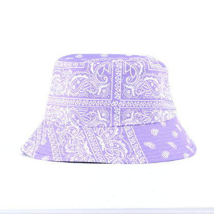 Cashew Full Print Double-sided Fisherman Outdoor Sunshade Sports And Leisure Basin Hat Limorista