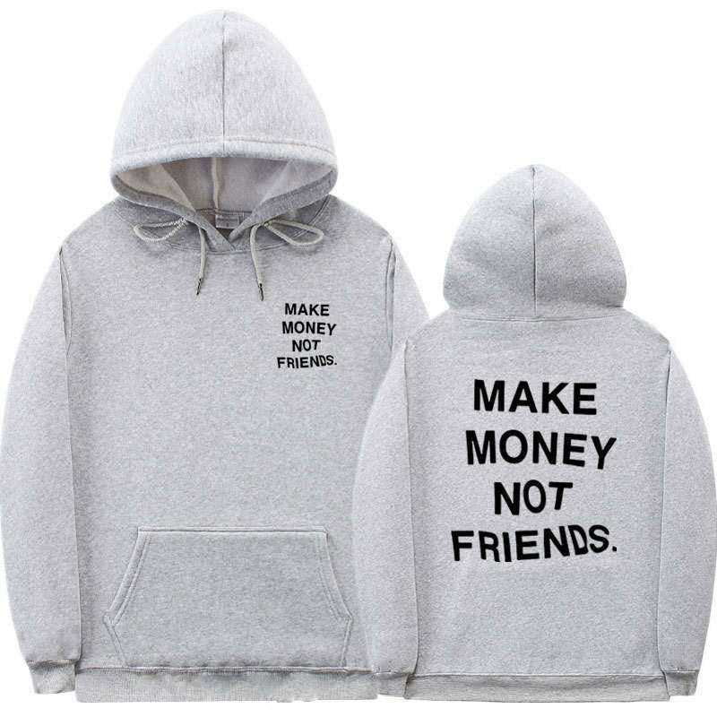 Letter printed Hoodie men&