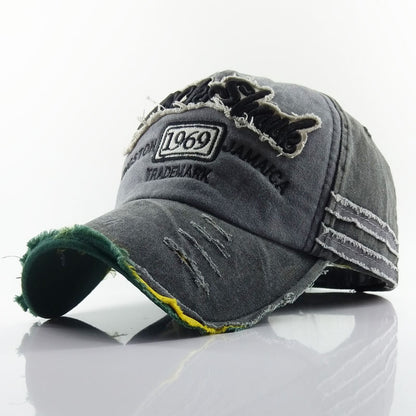 Old worn-out baseball cap 1969 letter hat Limorista