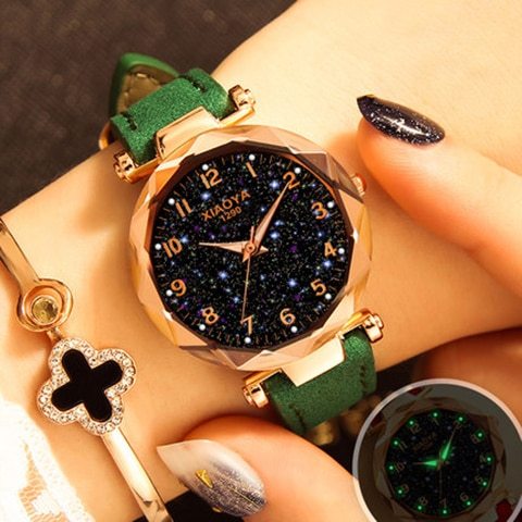 Mode Frauen Uhren Beste Verkaufen Star Sky Zifferblatt Uhr Luxus Rose Gold frauen Armband Quarz Handgelenk Uhren Neue dropshipping Limorista