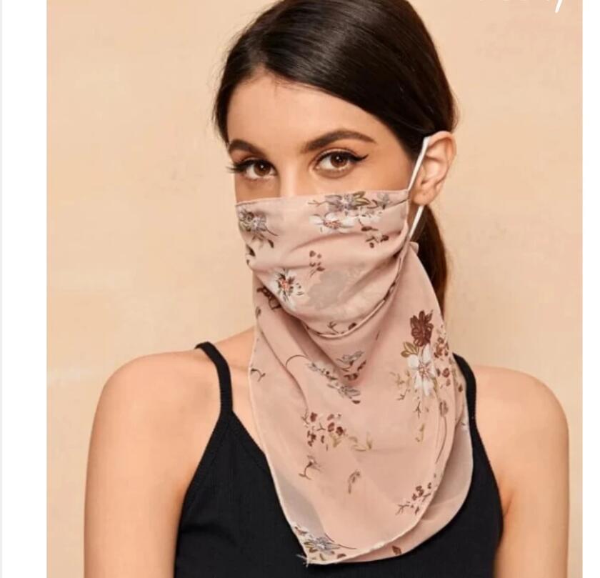 Hanging Ear Thin Face-covering Scarf Triangle Veil Scarf Limorista