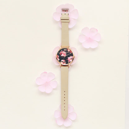 Lvpai Marke Frauen Armband Uhr Mode Rose Gold Blumen Leder Einfache Frauen Kleid Uhren Luxus Business Geschenk Uhr Uhr Limorista