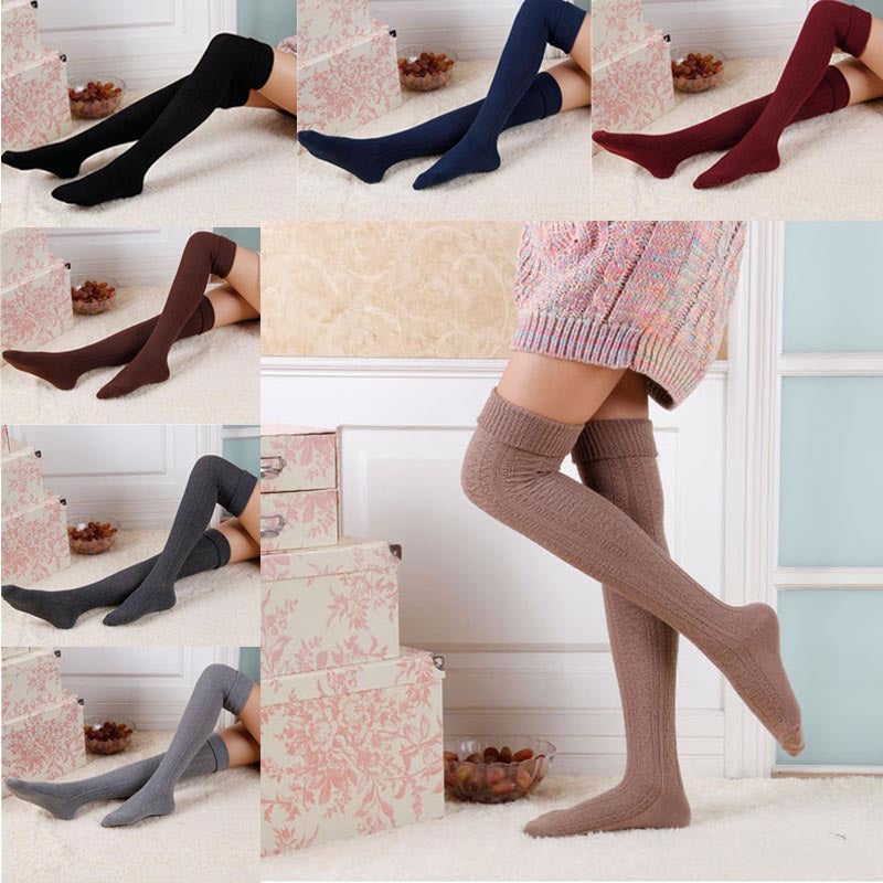 Long knee stockings high tube stockings Japanese women&