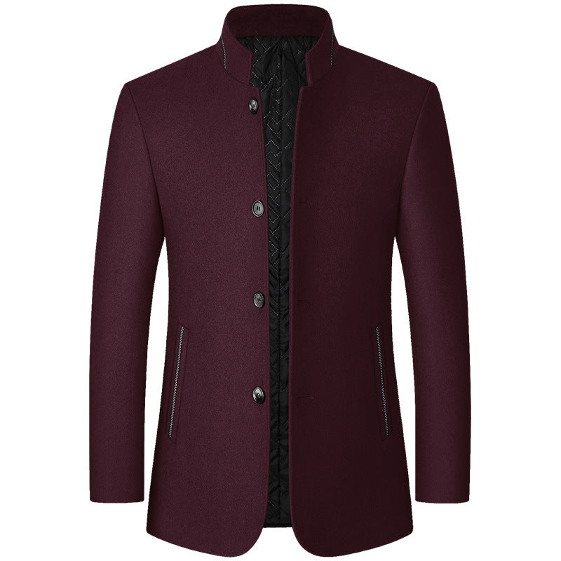 Standing Collar Middle-aged Men&